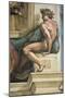 Sistine Chapel Ceiling, Male Nude-Michelangelo Buonarroti-Mounted Art Print