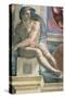 Sistine Chapel Ceiling, Male Nude-Michelangelo Buonarroti-Stretched Canvas