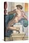 Sistine Chapel Ceiling, Male Nude-Michelangelo Buonarroti-Stretched Canvas