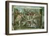 Sistine Chapel Ceiling: Noah after the Flood (Pre Restoration)-Michelangelo Buonarroti-Framed Giclee Print