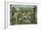 Sistine Chapel Ceiling: Noah after the Flood (Pre Restoration)-Michelangelo Buonarroti-Framed Giclee Print