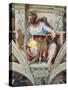 Sistine Chapel Ceiling, Prophet Daniel-Michelangelo Buonarroti-Stretched Canvas