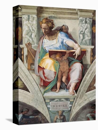 Sistine Chapel Ceiling, Prophet Daniel-Michelangelo Buonarroti-Stretched Canvas