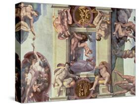 Sistine Chapel Ceiling : the Creation of Eve, 1510-Michelangelo Buonarroti-Stretched Canvas