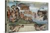 Sistine Chapel Ceiling, the Flood and Noah's Ark-Michelangelo Buonarroti-Stretched Canvas