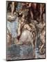Sistine Chapel Ceiling: The Last Judgement, Detail of St. Bartholomew Holding His Flayed Skin-Michelangelo Buonarroti-Mounted Giclee Print