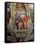 Sistine Chapel Ceiling: the Prophet Ezekiel, 1510-Michelangelo Buonarroti-Framed Stretched Canvas