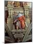 Sistine Chapel Ceiling: the Prophet Ezekiel, 1510-Michelangelo Buonarroti-Mounted Giclee Print