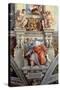 Sistine Chapel Ceiling: the Prophet Ezekiel, 1510-Michelangelo Buonarroti-Stretched Canvas