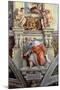 Sistine Chapel Ceiling: the Prophet Ezekiel, 1510-Michelangelo Buonarroti-Mounted Giclee Print