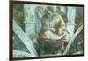 Sistine Chapel Ceiling: the Prophet Jeremiah (Pre Resoration)-Michelangelo Buonarroti-Framed Giclee Print