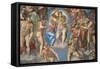 Sistine Chapel, Christ of the Last Judgment-Michelangelo Buonarroti-Framed Stretched Canvas