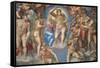 Sistine Chapel, Christ of the Last Judgment-Michelangelo Buonarroti-Framed Stretched Canvas