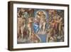 Sistine Chapel, Christ of the Last Judgment-Michelangelo Buonarroti-Framed Art Print