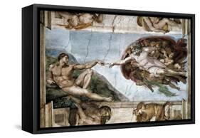 Sistine Chapel, the Creation of Adam-null-Framed Stretched Canvas