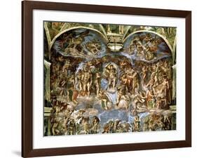 Sistine Chapel: the Last Judgement, 1538-41-Michelangelo Buonarroti-Framed Giclee Print