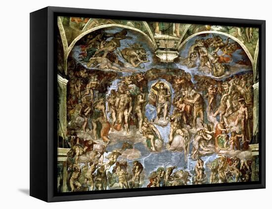 Sistine Chapel: the Last Judgement, 1538-41-Michelangelo Buonarroti-Framed Stretched Canvas