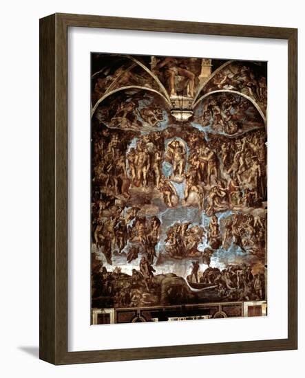 Sistine Chapel: The Last Judgement, 1538-41-Michelangelo Buonarroti-Framed Giclee Print