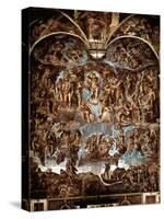 Sistine Chapel: The Last Judgement, 1538-41-Michelangelo Buonarroti-Stretched Canvas