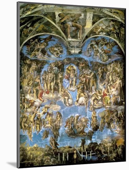 Sistine Chapel, the Last Judgement-null-Mounted Art Print