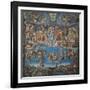 Sistine Chapel, the Last Judgment (Entire View)-Michelangelo Buonarroti-Framed Art Print