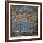 Sistine Chapel, the Last Judgment (Entire View)-Michelangelo Buonarroti-Framed Art Print