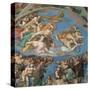 Sistine Chapel, the Last Judgment, Instruments of Christ's Passion-Michelangelo Buonarroti-Stretched Canvas