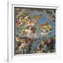Sistine Chapel, the Last Judgment, Instruments of Christ's Passion-Michelangelo Buonarroti-Framed Art Print