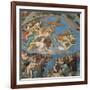 Sistine Chapel, the Last Judgment, Instruments of Christ's Passion-Michelangelo Buonarroti-Framed Art Print