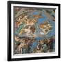 Sistine Chapel, the Last Judgment, Instruments of Christ's Passion-Michelangelo Buonarroti-Framed Art Print