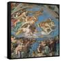 Sistine Chapel, the Last Judgment, Instruments of Christ's Passion-Michelangelo Buonarroti-Framed Stretched Canvas