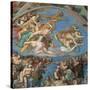 Sistine Chapel, the Last Judgment, Instruments of Christ's Passion-Michelangelo Buonarroti-Stretched Canvas