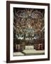 Sistine Chapel with the Retable of the Last Judgement (Fall of the Damned)-Michelangelo Buonarroti-Framed Giclee Print