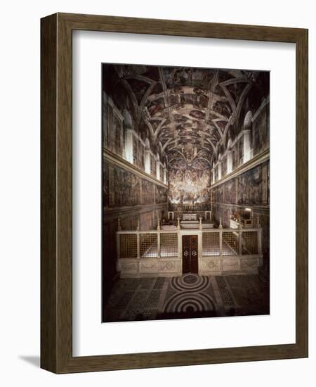 Sistine Chapel-Michelangelo Buonarroti-Framed Giclee Print