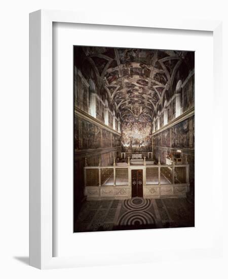 Sistine Chapel-Michelangelo Buonarroti-Framed Giclee Print