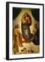 Sistine Madonna, Painted for Pope Julius II as His Present to City of Piacenza, Italy, 1512-1513-Raphael-Framed Giclee Print