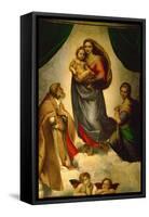 Sistine Madonna, Painted for Pope Julius II as His Present to City of Piacenza, Italy, 1512-1513-Raphael-Framed Stretched Canvas