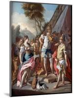 Sisygambis...Mistakes Hephistion for Alexander the Great, 18th Century-Francesco de Mura-Mounted Giclee Print