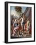 Sisygambis...Mistakes Hephistion for Alexander the Great, 18th Century-Francesco de Mura-Framed Giclee Print