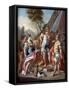 Sisygambis...Mistakes Hephistion for Alexander the Great, 18th Century-Francesco de Mura-Framed Stretched Canvas