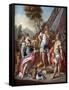 Sisygambis...Mistakes Hephistion for Alexander the Great, 18th Century-Francesco de Mura-Framed Stretched Canvas