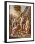 Sisygambis, the Mother of Darius, Mistaking Hephaestion for Alexander the Great-Francesco de Mura-Framed Giclee Print