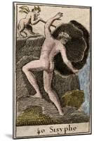 Sisyphus, illustration from 'Mythologie de la Jeunesse', 1803-French School-Mounted Giclee Print