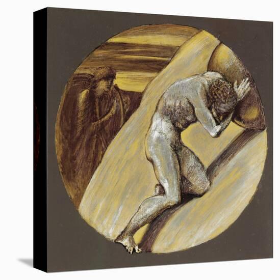 Sisyphus-Edward Burne-Jones-Stretched Canvas