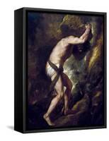 Sisyphus-null-Framed Stretched Canvas