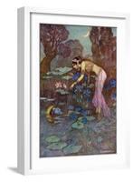 Sita Finds Rama Among Lotus Blooms-null-Framed Giclee Print