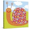 Sita The Snail-Jessie Eckel-Stretched Canvas