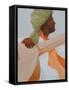 Sitar Player, Green Turban-Lincoln Seligman-Framed Stretched Canvas