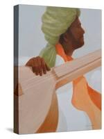 Sitar Player, Green Turban-Lincoln Seligman-Stretched Canvas