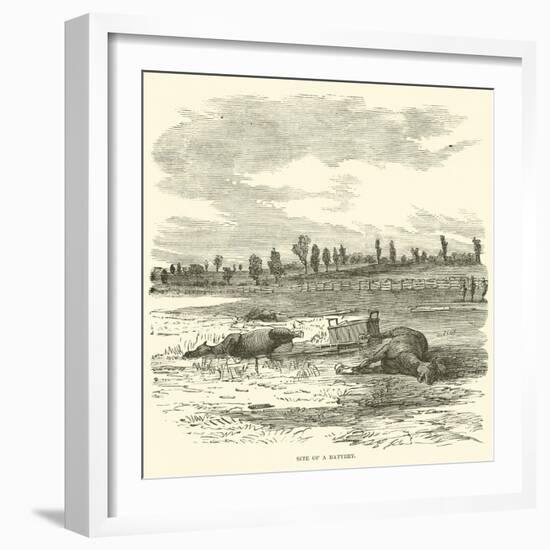 Site of a Battery, September 1862-null-Framed Giclee Print